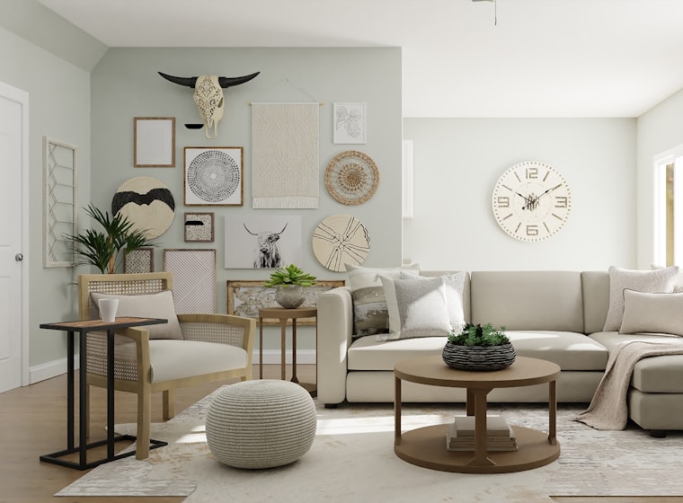 Dining area with a wooden table